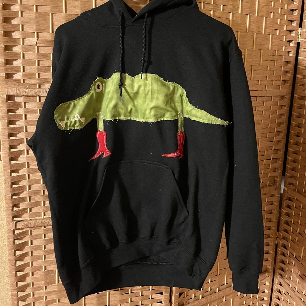 Handmade crocodile hoodie